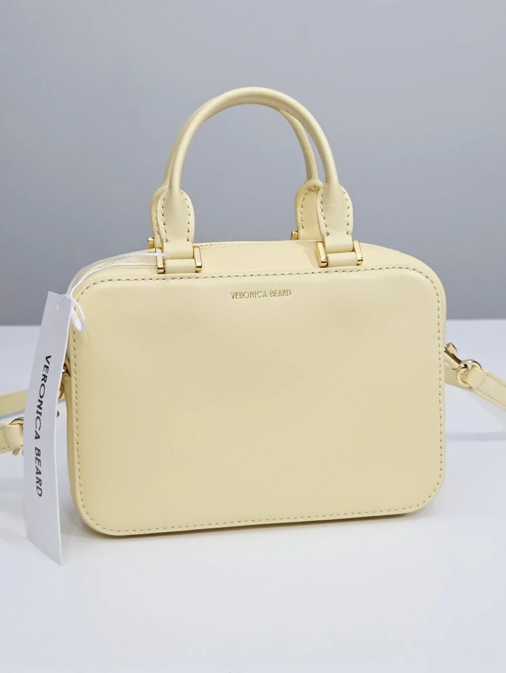 NWT VERONICA BEARD BOXY TOP HANDLE BAG - CHAMOMILE